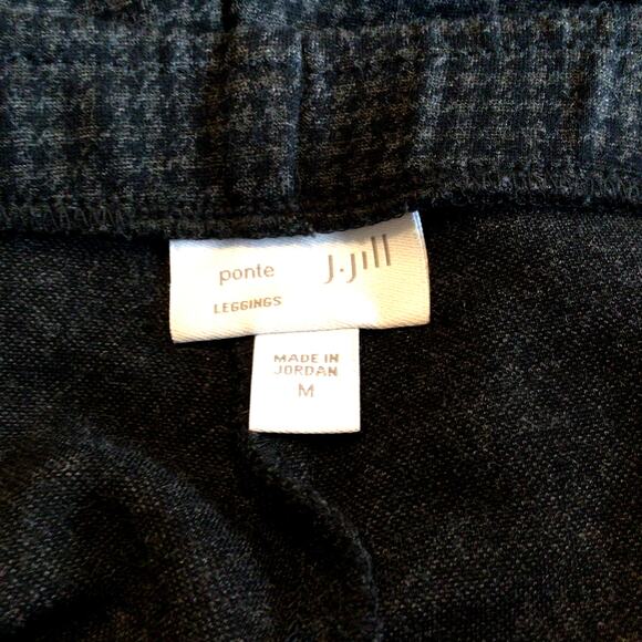J.Jill Houndstooth Ponte Leggings Sz M - Picture 5 of 6